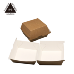 Eco-Friendly Corrugated Clamshell Food Box | Hotdog, Burger & Dinner Container – Image 3