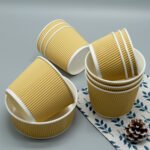 Fashion Big Straight Ripple Wall Food Grade Kraft Pizza Bowl with Moisture Proof PP Lids - 画像 (5)