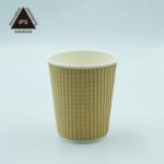 Triple Wall Ripple Paper Cup for Coffee | Eco-Friendly Disposable Coffee Cup - Image 2