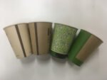 Plastic Free Aqueous Coating Flexio Printing Embossed Black Triple Wall Double Base Coffee Paper Cup - 画像 (3)