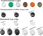 Custom Disposable Non-Spill Coffee Cups with Lids | PS, PP, PET & PLA Materials - Image 3