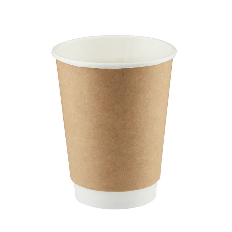 H699becc45d9a434c8c83fbd7012d47cfP.jpg Paper Cup Grey Eco Disposal Hot Beverage Double Wall Kraft ECO Friendly - Image 1