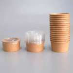 Fibre Disposal Paper Cups Eco Friendly Bamboo Pe Coated/pla Coated /aqueous Coated Plastic Free Food Grade Paper Disposable - 画像 (2)