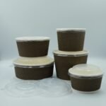 Greaseproof Corrugated Hot Soup Noodle Paper Bowl with Lids Embossing ZEROLEAK Brand – Image 3