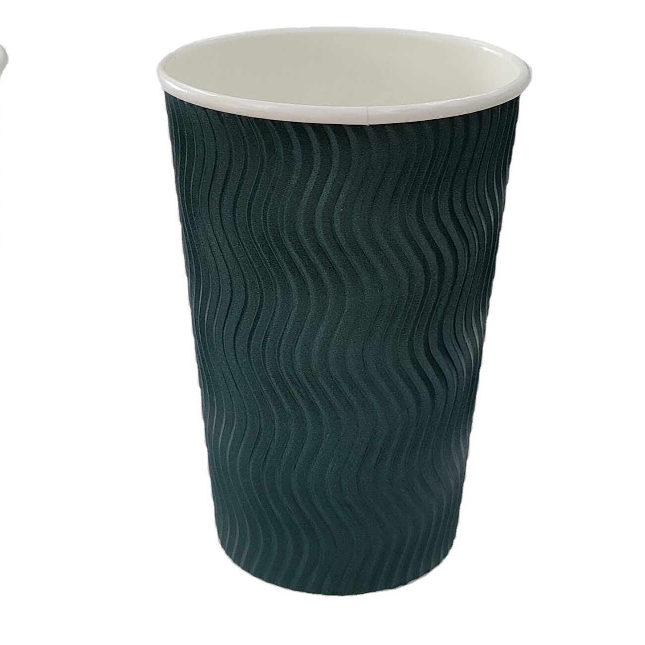 H79a8911ac29c4ddbae71cfd9460443de6.jpg 500ml Triple Wave Wall Ripple Biodegradable Coffee Cup with Lid | Zeroleakcup - Image 1