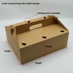 Milkshake Cup Take Out Paper Box with Handle - 画像 (2)