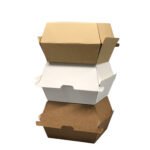 Eco-Friendly Corrugated Clamshell Food Box | Hotdog, Burger & Dinner Container