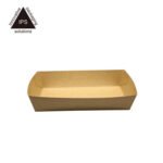 Disposable Paper Hot Dog Tray Rigid Boxes Loaf Bread Packaging Sausage Snack Biodegradable Corn Hot Dog Packaging Coated Paper - Imagen 3