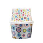 Ice Cream Cup Double Wall Paper with Lids Customized Good Quality Disposable Paper Containers for Cake Cake Bowl Drink Cup – Image 5