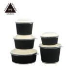 Good Selling Russian  Triple Wall Ripple Take Away Ripple Paper Bowl with Plastic Lids - Image 4