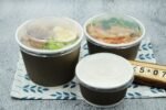 Hot Insulated Disposal Food Take Away Paper Bowl with Plastic Lids Corrugated Paper Disposable 16 Oz Plastic Cups Gold Foil Logo - Imagen 4