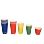 Eco-Friendly Waterproof Biodegradable Paper Cups with Food Grade Double Coating for Wine Carbonated Drinks & Tequila